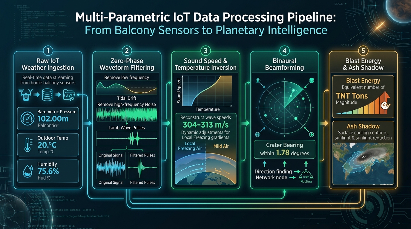 Multi-Parametric IoT Data Processing Pipeline: From Balcony Sensors to Planetary Intelligence