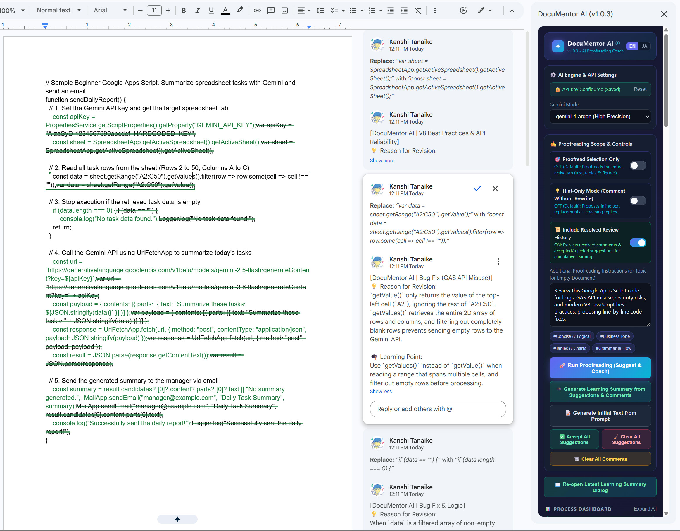 Beyond Passive AI Rewrites and Vibe Coding in Google Docs - DEV Community